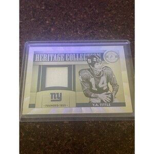 2012 Panini Totally Certified Y.A. Tittle Giants Heritage Collection Jersey /249